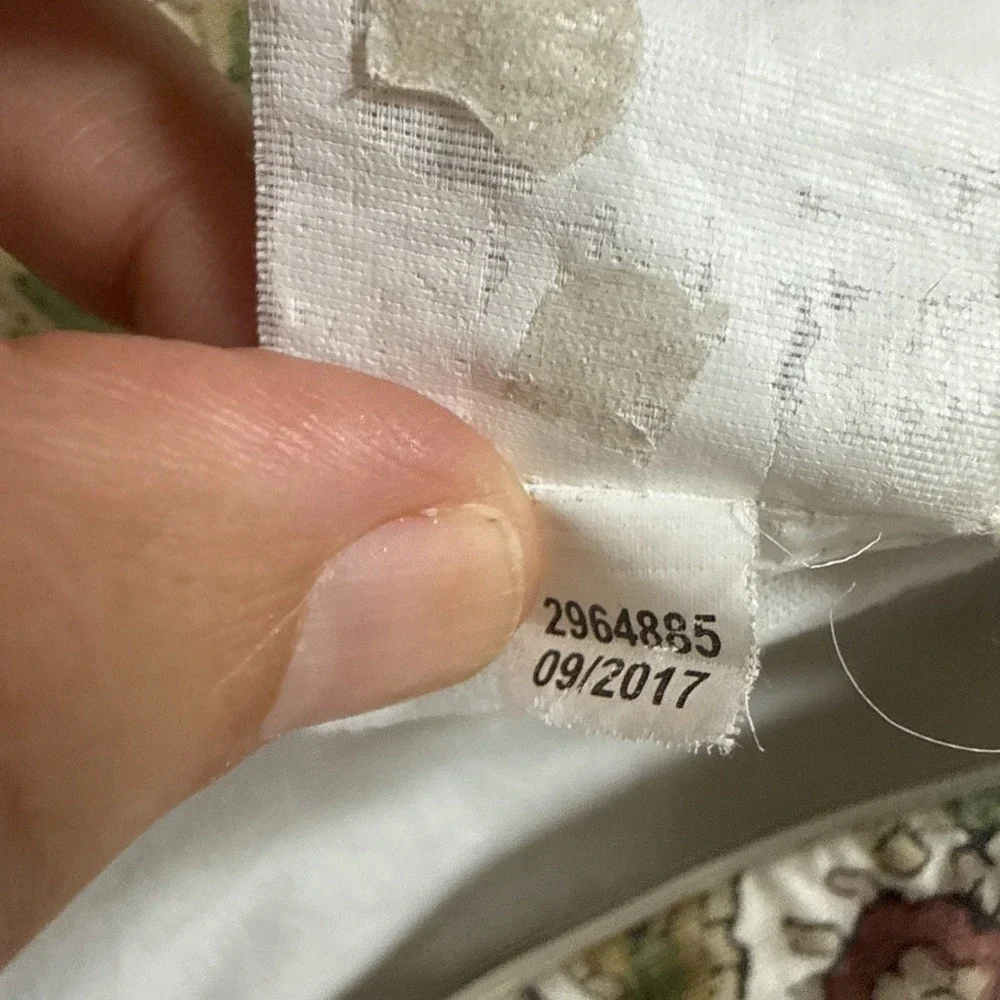 Pottery Barn Sham Palampore Floral Euro 22x22 Jacobean Style Jute Piping Flaws